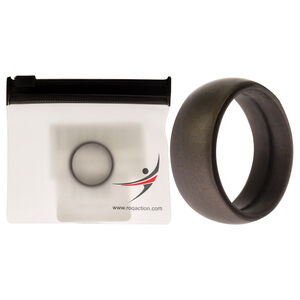 Silicone Wedding Ring - Grey by ROQ for Men - 10 mm Ring